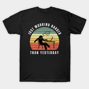 Lazy working from home - internet T-Shirt